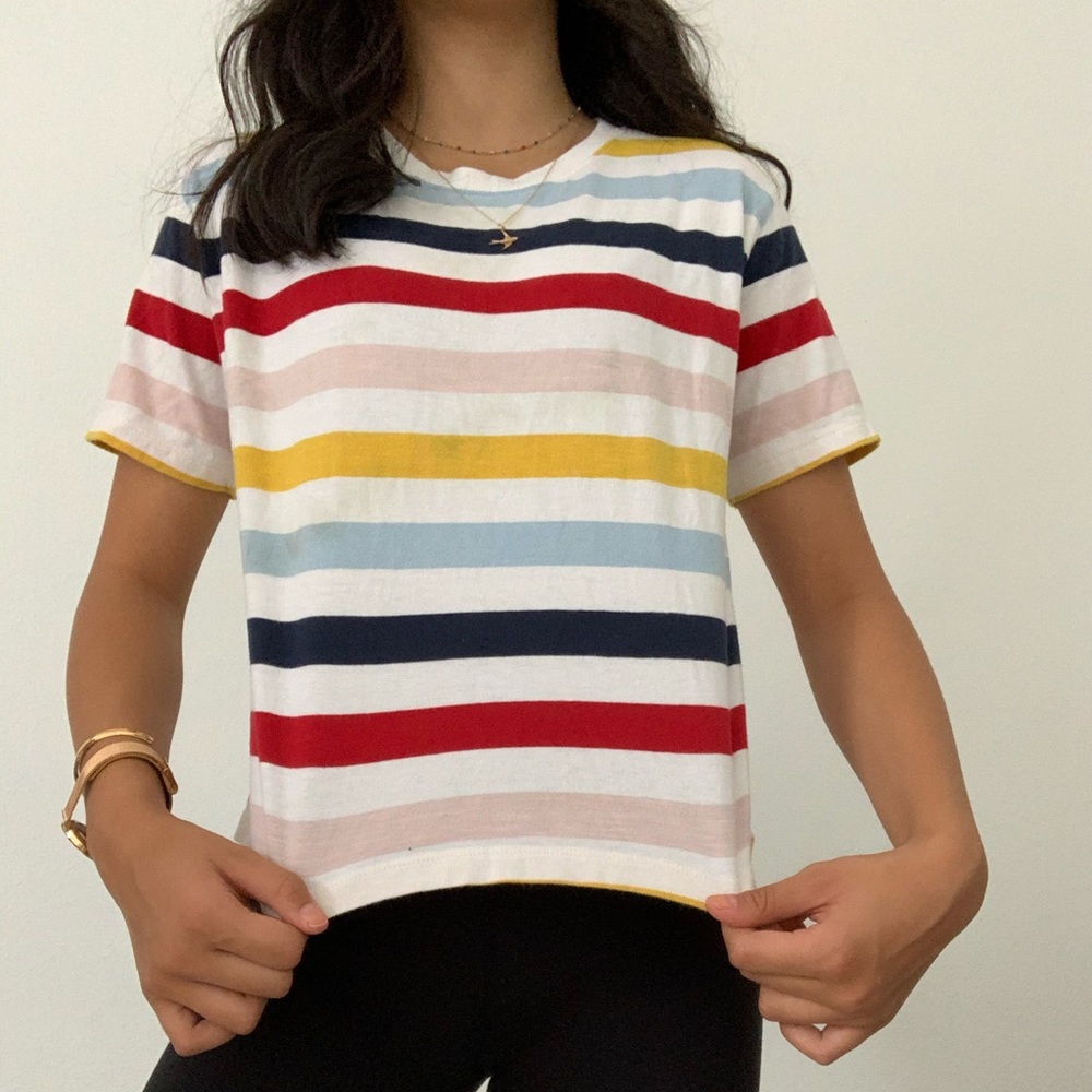 Multi color crop top